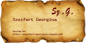 Szeifert Georgina névjegykártya